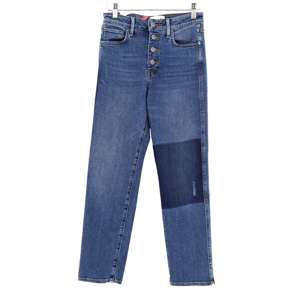 Sundry Button Fly Jeans Womens 24 Blue Boho Hippie 70S Casual Chic Retro Playful - Picture 2 of 10